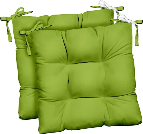 Miniatura 7 de RSH DECOR Juego de 2 cojines de asiento para silla de comedor para interiores y exteriores, 16 x 16 x 2 pulgadas, color a elegir