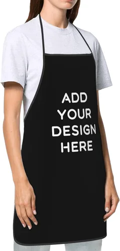 Miniatura 6 de OHORTEB Delantal con logotipo personalizado con foto, delantal de cocina personalizado para cocinero, delantal impermeable de cocina con texto