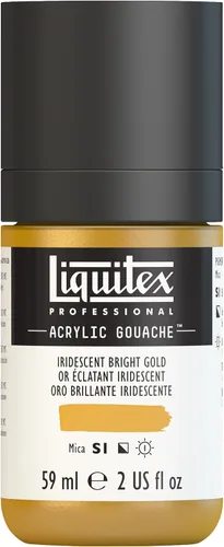 Miniatura 23 de Liquitex Professional - Gouache acrílico profesional, botella de 2 onzas (59 ml), blanco titanio