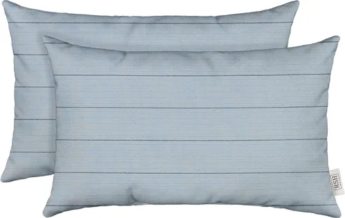 Miniatura 47 de RSH DECOR: Sunbrella - Juego de 4 almohadas lumbares, 20 x 12 pulgadas, tela de rendimiento resistente al agua y a la decoloración, fundas