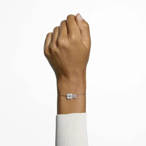 Miniatura 3 de Swarovski Latisha Flower Necklace, Earrings, and Bracelet Crystal Jewelry Collection, Rose Gold Tone & Rhodium Tone Finish