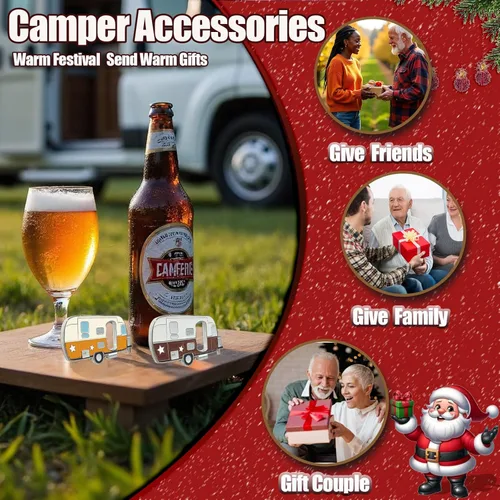 Miniatura 2 de Abrebotellas Magnético para RV con Atrapacorchos, Set de Regalo Único para RV, Imanes Adhesivos para Refrigerador para Fácil Almacenamiento