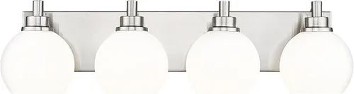 Miniatura 13 de Accesorios de iluminación de baño, luz de tocador mate negra de 2 luces, apliques de pared modernos con pantalla de globo de vidrio transparente