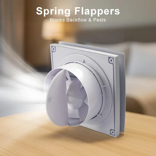Miniatura 6 de GROWNEER Extractor de ventana de panel de 6 pulgadas y 8 pulgadas, 110 CFM, silencioso y pequeño ventilador extractor de ventilación de montaje
