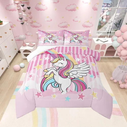 Miniatura 19 de Lindo Juego de Edredón de Elefante Juego de Ropa de Cama de Animales de Dibujos Animados para Niños Niñas Mujeres Adultos Edredón de Hojas