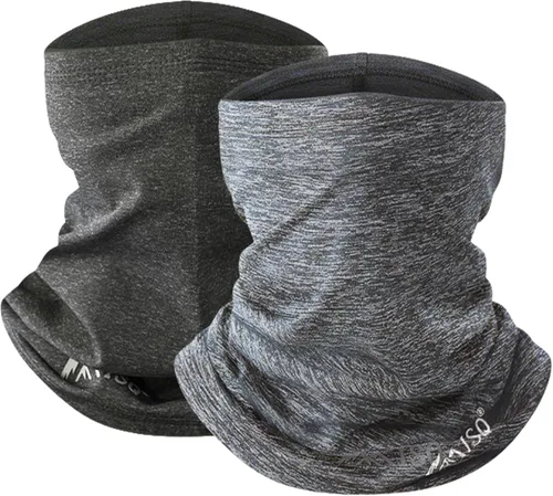 Miniatura 9 de ISQ Paquete de 2 polainas de cuello de invierno cálidas y cómodas, calentador de cuello masculino y femenino, adecuado para esquí y ciclismo al aire