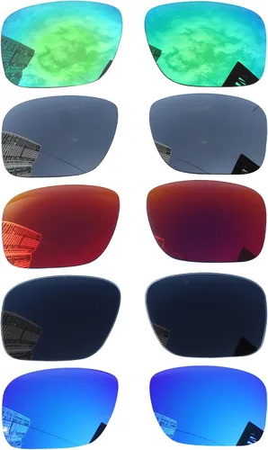 Acefrog 5 pares de lentes de sol polarizados de repuesto para Oakley Holbrook OO9102, ajuste perfecto, inastillable, antiarañazos, paquete