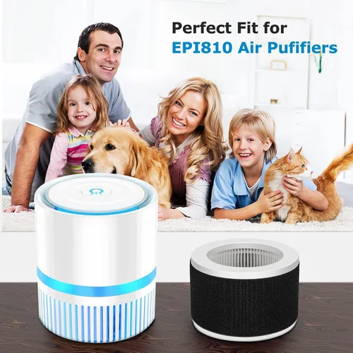 Miniatura 7 de Filtro de repuesto EPI810 compatible con purificadores de aire KOIOS y MOOKA y MEGAWISE EPI810, con filtro HEPA 3 en 1 para filtro Mooka EPI810