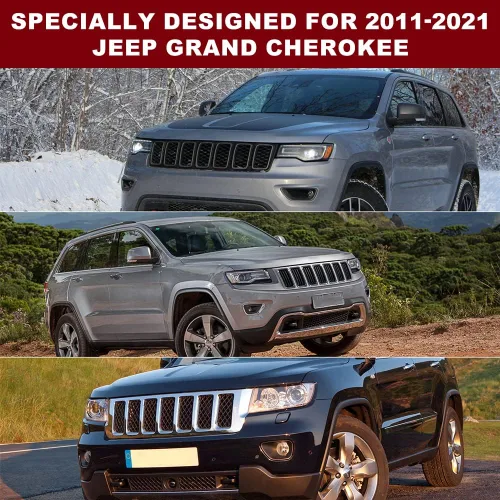 Miniatura 7 de sportuli Cubierta de Consola Central Funda de Cuero Antiarañazos para Reposabrazos de Repuesto para Accesorios Jeep Grand Cherokee 2011-2020 2021
