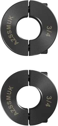 Miniatura 15 de 1" agujero doble Split eje collar negro óxido conjunto tornillo estilo (4 PCS)