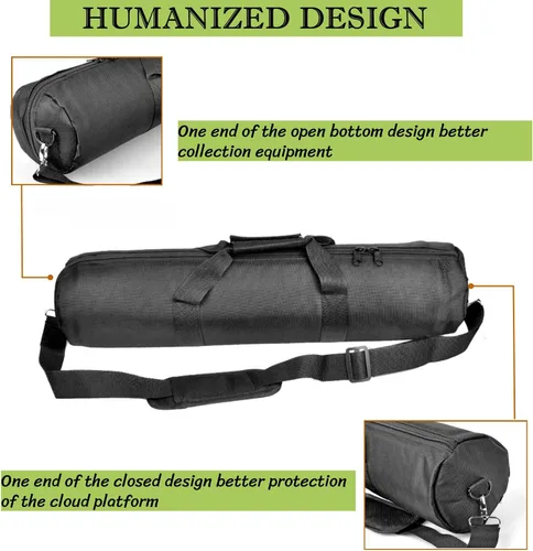 Miniatura 7 de BLIRITEL Funda de transporte para trípode de 27.6 pulgadas, bolsa de trípode acolchada resistente con correa para el hombro para soporte ligero