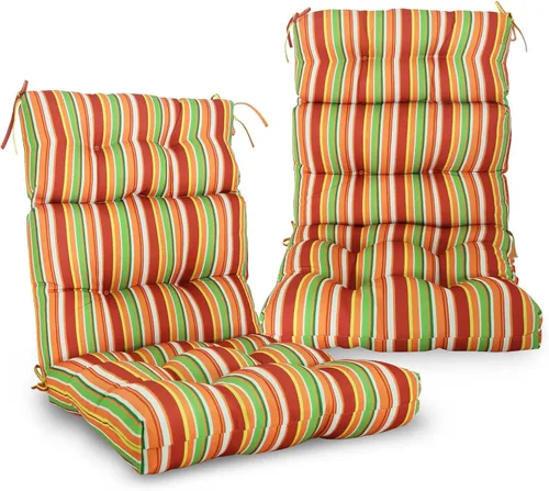 Miniatura 30 de EAGLE PEAK Cojín Acolchado para Silla de Patio con Respaldo Alto para Exteriores/Interiores, Juego de 1, 46'' x 22'', Azul Claro