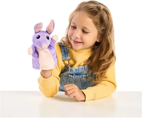 Miniatura 3 de Bluey Marioneta Bilby de mano de peluche, 8-9 pulgadas, suave, hecha para manos pequeñas, títeres de peluche para niños a partir de 3 años