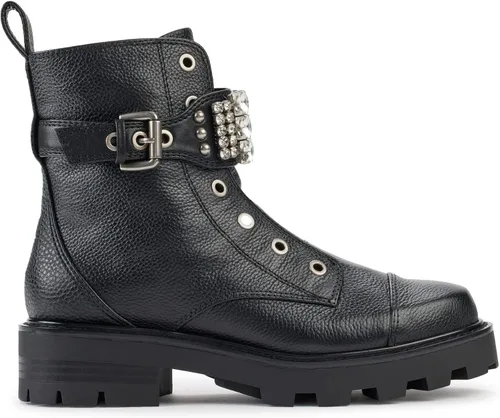 Miniatura 5 de KARL LAGERFELD Women's Maeva Lug-Sole Combat Boots