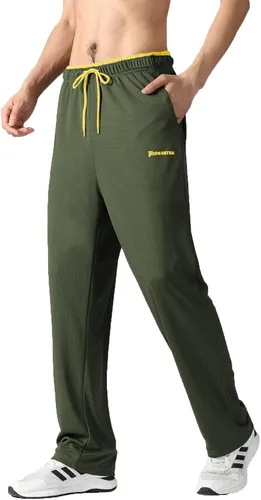 Miniatura 27 de Pantalones deportivos para hombre con bolsillos con cremallera, pantalones deportivos ligeros, pantalones de entrenamiento holgados atléticos