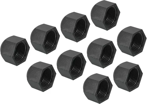 Miniatura 8 de PATIKIL Tapón de plástico de 5/8 pulgadas, rosca hembra 7/8-14UNF, 5 piezas de 45 grados SAE Flare tubo de montaje de válvula tapón para aire