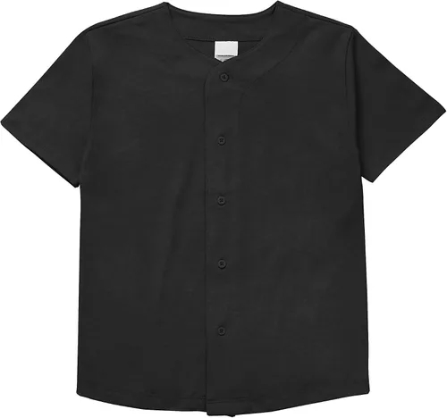 Miniatura 35 de Hat and Beyond camiseta de béisbol para hombre con botones hipster hip hop