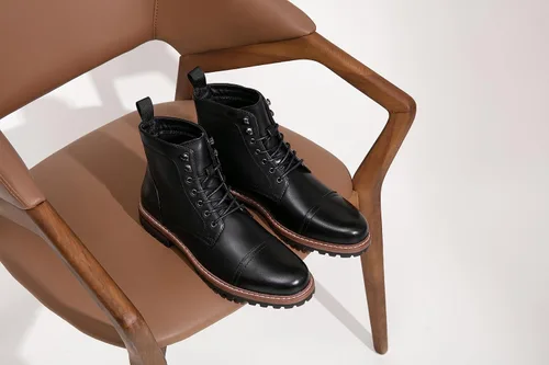 Miniatura 7 de Jousen Mens Boots Premium Leather Cap Toe Casual Boots Chukka Dress Boots for Men