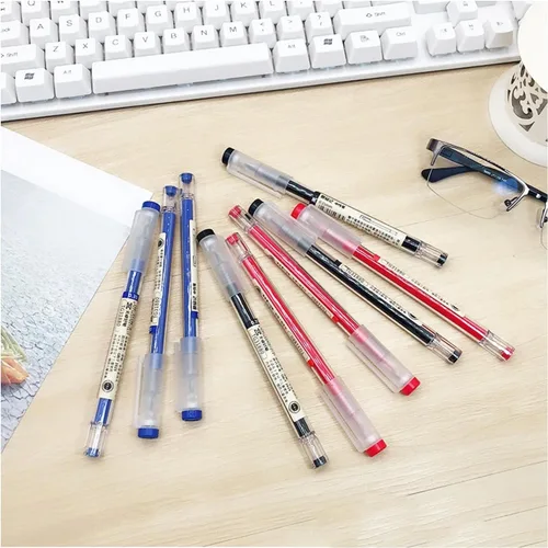 Miniatura 2 de Bolígrafos de tinta líquida BEMLP con punta rodante, bolígrafos de secado rápido con tinta de gel, bolígrafos de punta extrafina de 0,36 mm