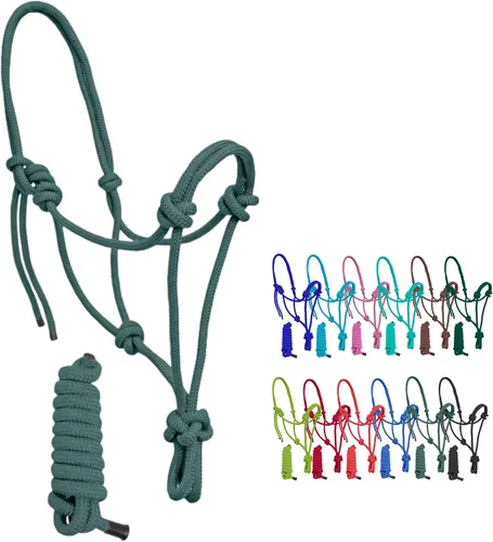 Miniatura 3 de Resistance Halter de cuerda ajustable de nailon liso con plomo a juego de 6 pies