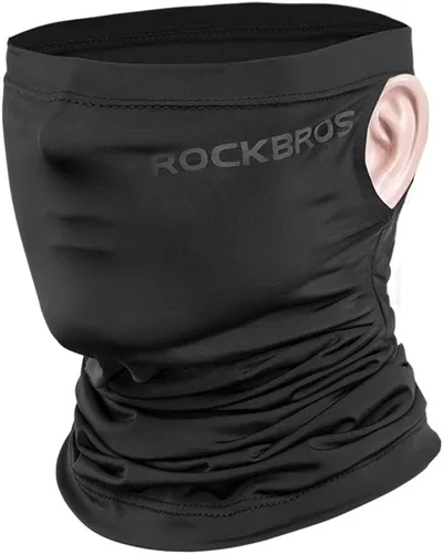 ROCKBROS Polaina refrescante para el cuello, máscara facial, bufanda de pesca, cubierta facial para hombres y mujeres