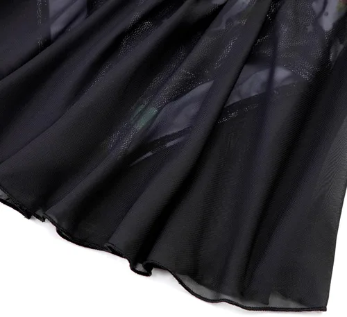 Miniatura 101 de EQSJIU Leotardo de baile de manga larga para niñas, vestido de ballet brillante con copo de nieve, tutú con falda tutú para niñas