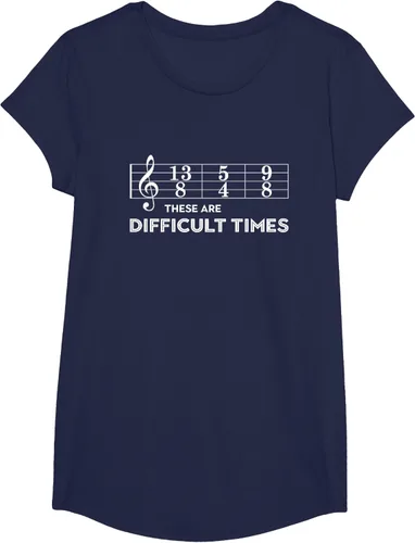 Miniatura 68 de Musician - Camiseta con texto en inglés "These are Difficult Times", talla S