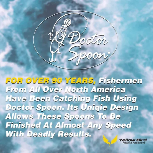 Miniatura 7 de Doctor Spoon - Paquete de 4 cucharas de pesca ultra violeta de alta calidad, con imagen innovadora y tecnología de acabado ultra violeta, ideal