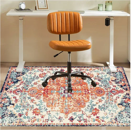 Miniatura 18 de Tapete para silla de oficina para suelo de madera dura, 36 x 48 pulgadas, tapete antideslizante para silla de escritorio para suelos duros, alfombra
