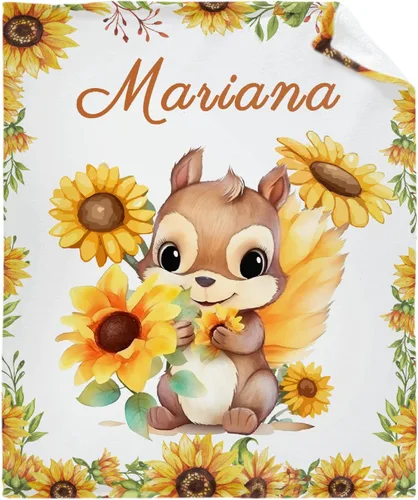 Miniatura 30 de Regalo personalizado para niños/niños, mantas personalizadas de animales para sofá, cama, dormitorio, sala de estar, manta ligera