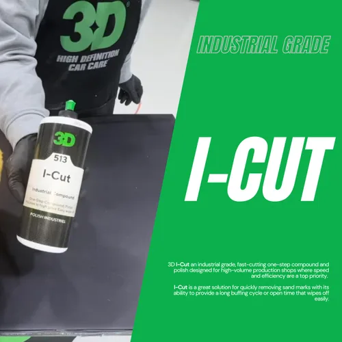 Miniatura 2 de 3D I-Cut - Compuesto de frotamiento y pulidor – Corrección rápida de pintura para talleres de cuerpo de alto volumen Elimina marcas de lijado