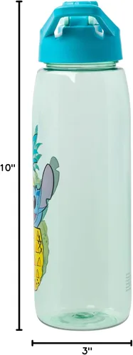 Miniatura 9 de Silver Buffalo Disney Lilo and Stitch Pineapple Pop Up Peek-A-Boo - Botella de agua con tapa de rosca, 28 onzas Piña Peek-A-Boo de Lilo y Stitch