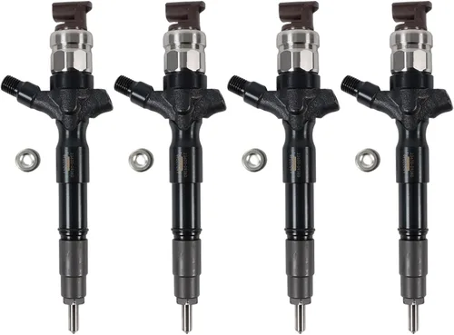 295050-0810 23670-09380 23670-0L110 inyector común del carril 4-pack para Toyota Hiace Hilux Dyna 2KD-FTV 2.5L D-4D Toyoace 200 motor bajo estándar