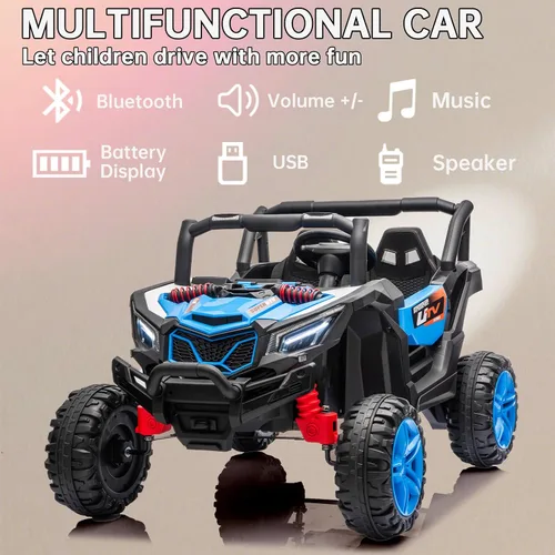 Miniatura 3 de Auto de paseo para niños, juguetes de paseo de 24 voltios, juguete eléctrico para niños a partir de 3 años, 24 V, funciona con batería de 24 V, UTV