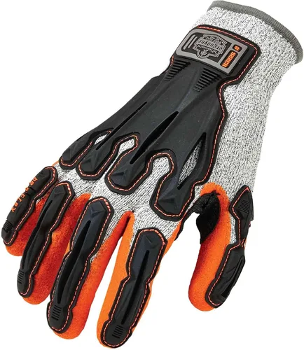 Miniatura 2 de Ergodyne ProFlex 922CR - Guantes de trabajo resistentes a los cortes, ANSI A3, palmas recubiertas de nitrilo arenoso para agarre, protección contra