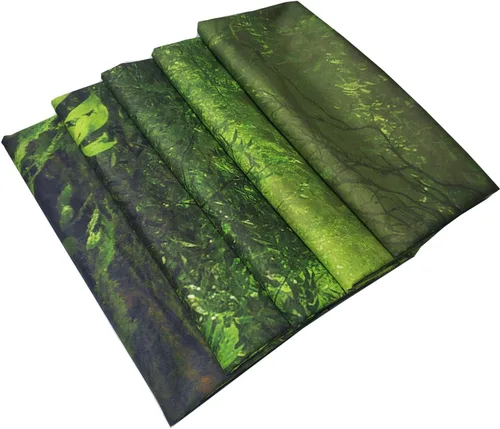 Miniatura 8 de Leofanger Tapiz de bosque brumoso, tapiz de pared de árbol verde natural, paisaje de selva tropical, para colgar en la pared para dormitorio, sala