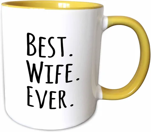 Miniatura 8 de 3dRose InspirationzStore-Tipografía - Best Wife Ever - regalos divertidos y románticos para casados, recién casados para sus aniversarios o día