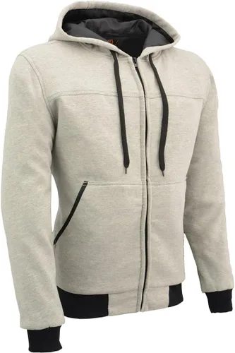 Miniatura 10 de Milwaukee Leather MPM1788 - Sudadera con capucha blindada de motociclista negra aprobada por CE para hombre con aramida de DuPont Fibers - Mediana