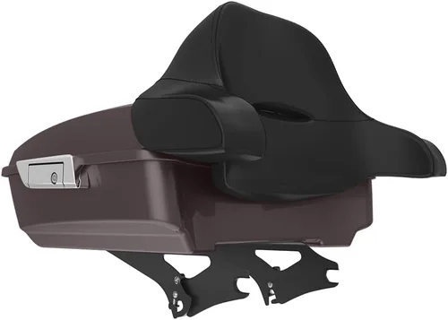 Miniatura 41 de King Tour Pack para Harley Alpine Green, cierre de paquete turístico, portaequipajes superior, soporte de montaje negro, placa de metal para Harley
