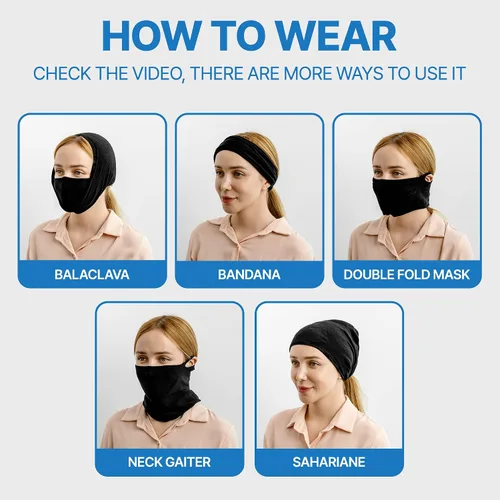 Miniatura 5 de Pasamontañas para la cara y el cuello, máscara para correr para hombres y mujeres Protección solar UV sin estaciones