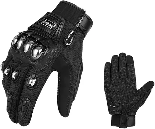 Guantes de motocicleta Flujo de aire de acero nudillos pantalla táctil BMX MX ATV MTB Motocross Dirt Bike Racing Downhill guantes
