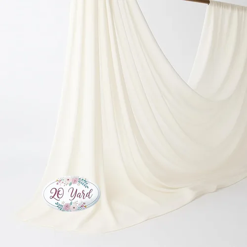 Miniatura 49 de New Star Fabrics Tela de gasa, material transparente continuo de 60 pulgadas de ancho (30 pies), 100% poliéster suave, ideal para bodas, fiestas