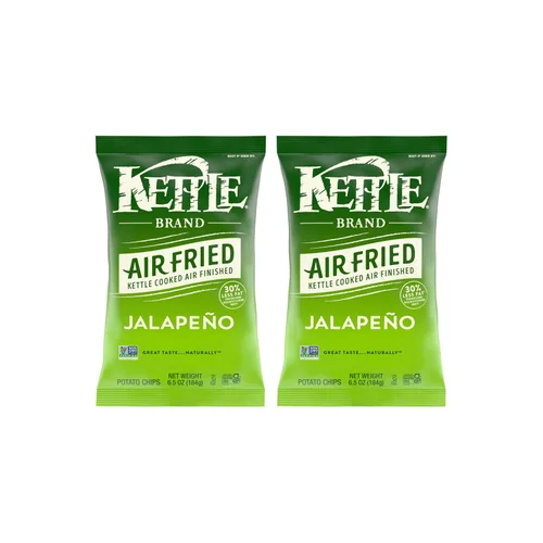 Miniatura 9 de Kettle Brand Papas fritas, chips de caldera jalapeño fritas al aire, bolsa de 6.5 onzas