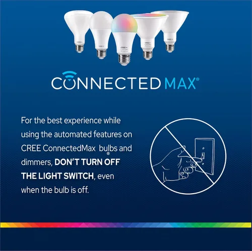 Miniatura 6 de Cree Connected Max Smart In-Wall Controlador de escena de 5 botones para bombillas inteligentes Connected Max, compatible con cualquier bombilla