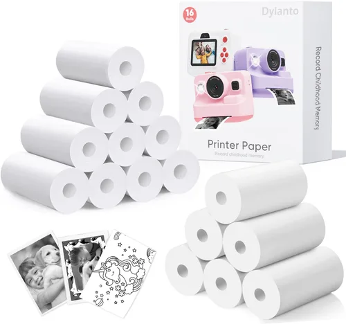 Miniatura 6 de Papel de impresión, papel térmico de recarga de cámara de impresión 10 rollos, sin BPA, BLL2 (10 rollos)