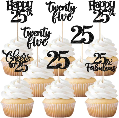 Miniatura 40 de 30 piezas de adornos para cupcakes de 12 cumpleaños feliz, brillantes doce, hola 12, felicitaciones a 12 años, adornos para cupcakes, 12