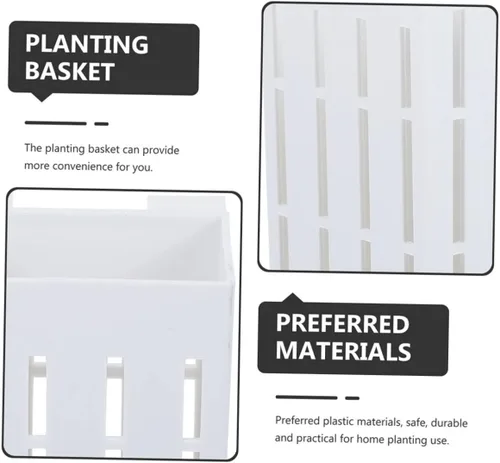 Miniatura 5 de FOMIYES Cesta colgante para plantas, 4 piezas, soporte para plantas de acuario, decoración de pecera, soporte para plantas de acuario con gancho