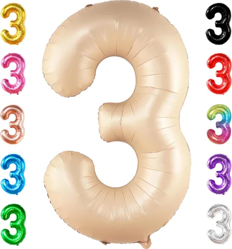 Miniatura 177 de Globo gigante plateado del número 0 de 40 pulgadas – Globo Mylar del número 0 Globo plateado 0 para decoraciones de fiesta Globo plateado