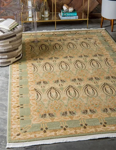 Miniatura 23 de Unique Loom Edinburgh Collection - Alfombra rectangular (2 pies x 3 pies 1 pulgada, rectangular, azul marino/bronceado)