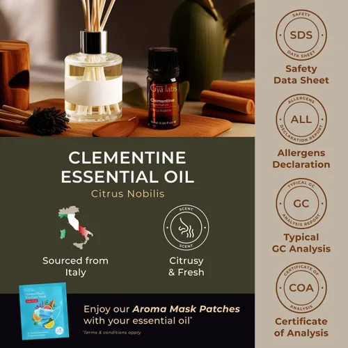 Miniatura 6 de Aceite esencial de clementina 100% puro, 0.34 onzas líquidas, aceite de clementina para cabello, piel, difusor, aromaterapia y aroma para hacer velas